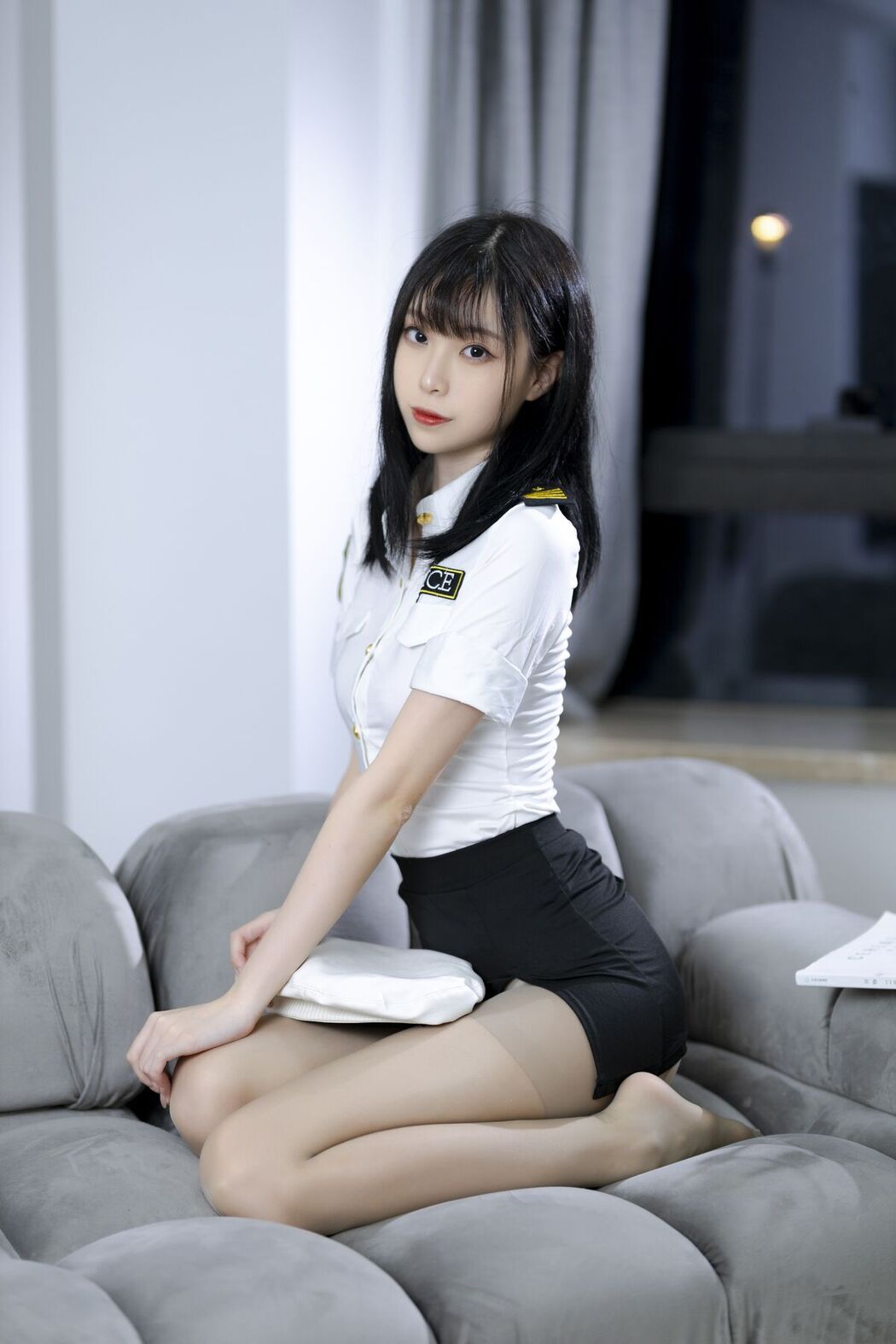 Coser@许岚lan – 灰丝制服