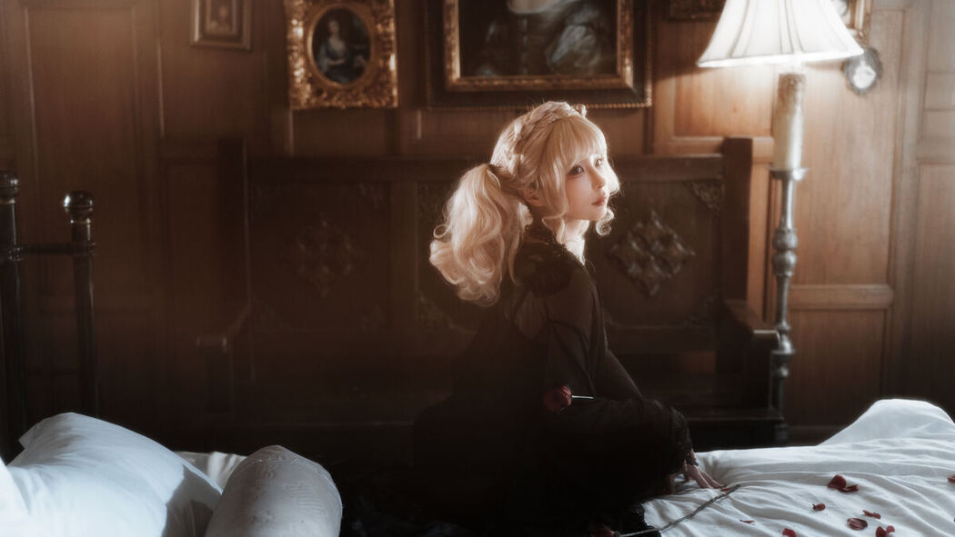 Coser@蠢沫沫 Chunmomo – 黑红纱裙