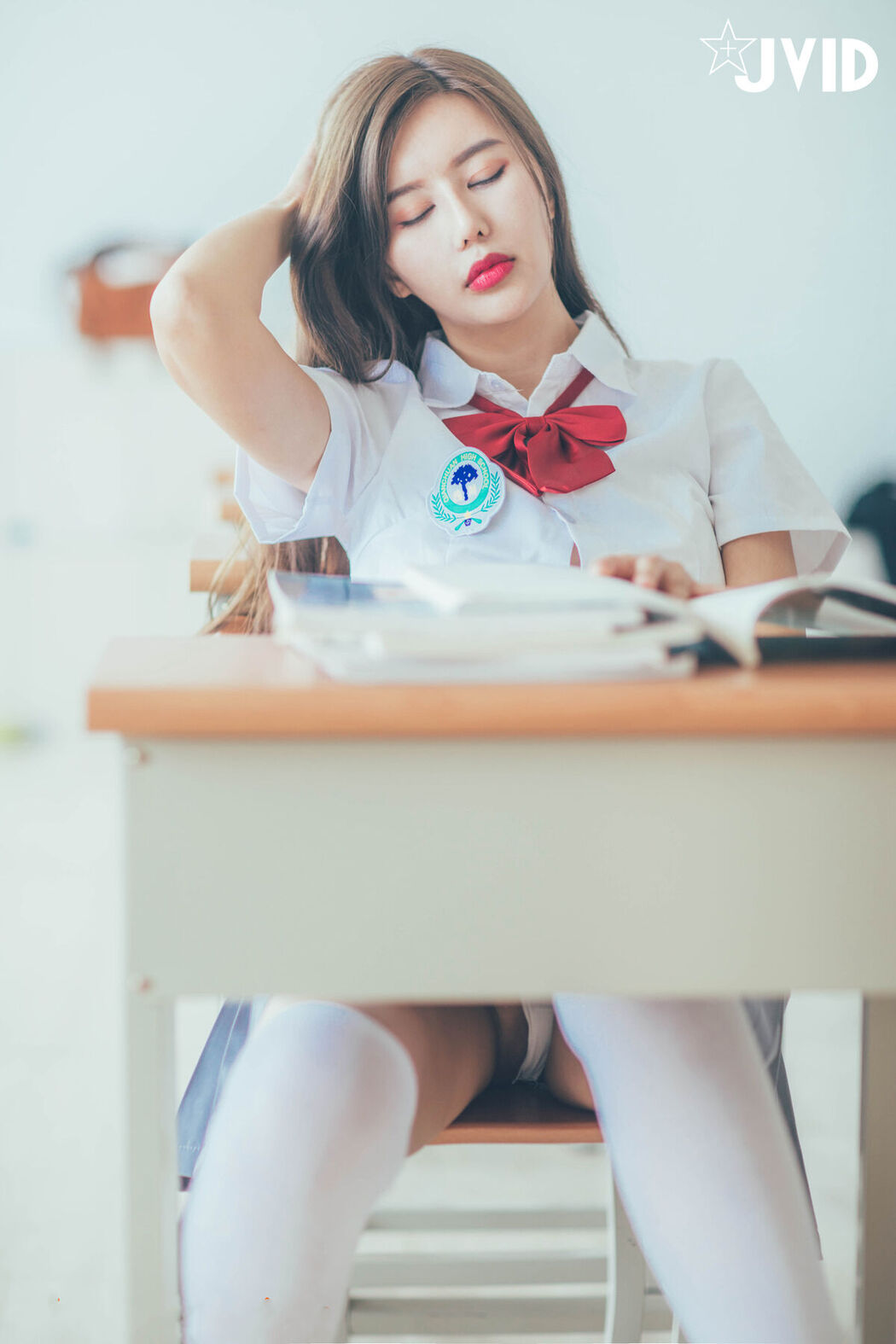JVID Mu Mu Sen 木木森 &#8211; 直擊教室没人 放課後特别授課 美巨乳の健康教育 全裸性感誘惑 Part1
