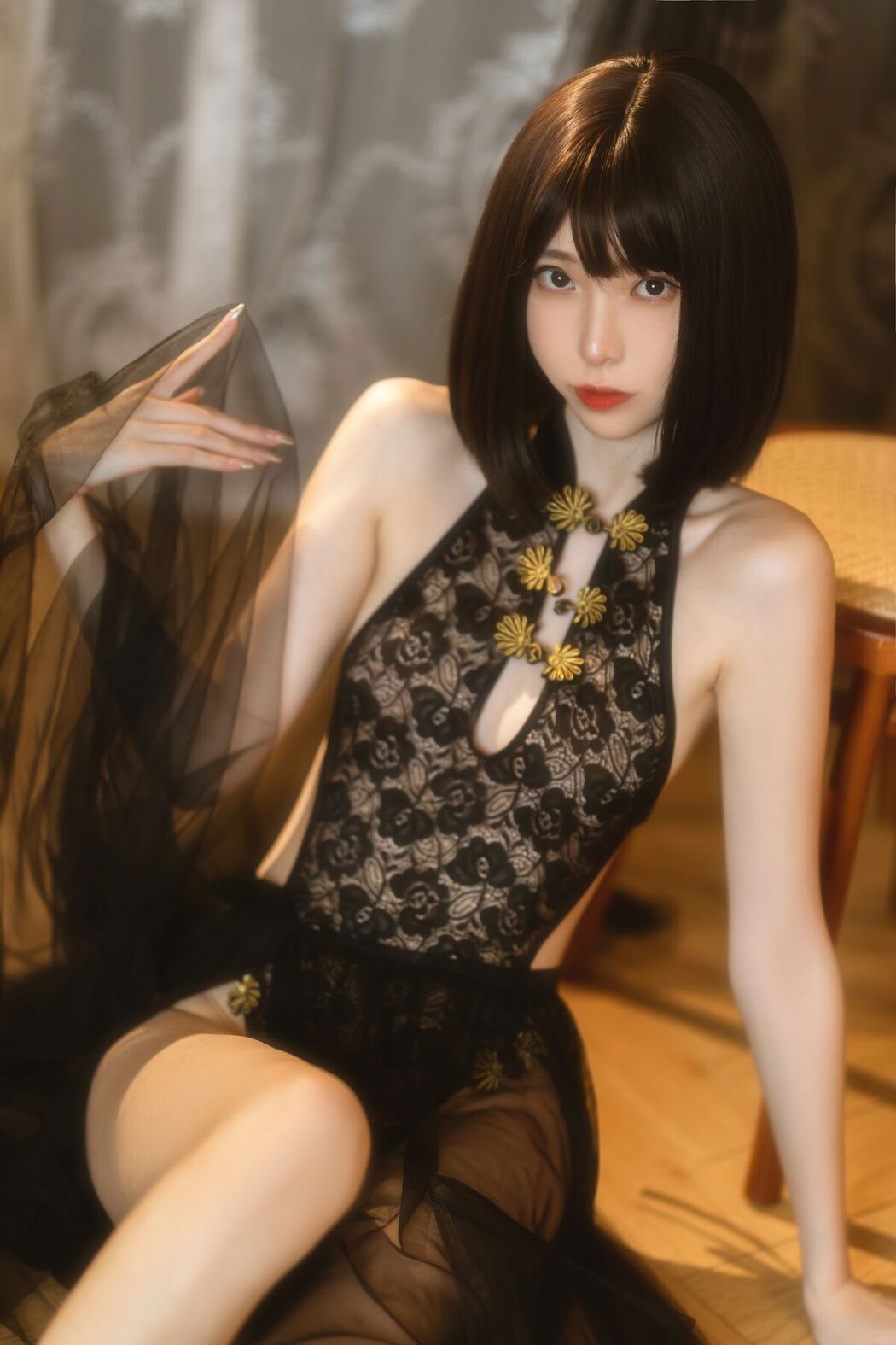 Coser@许岚lan – 纯欲黑纱