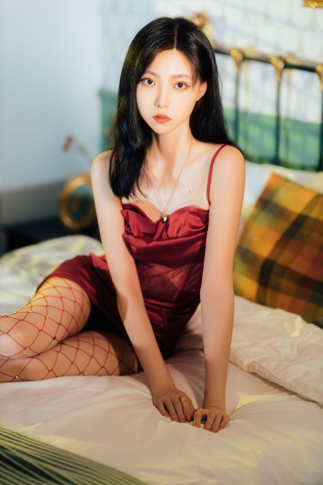 Coser@许岚lan &#8211; 网袜红裙