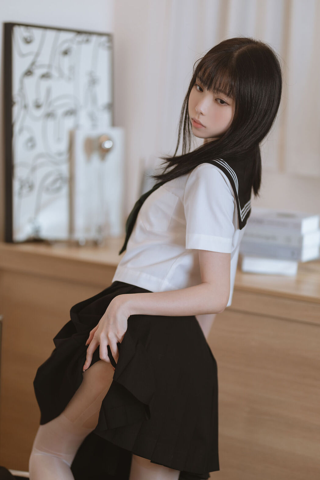 Coser@许岚lan – 白丝水手服