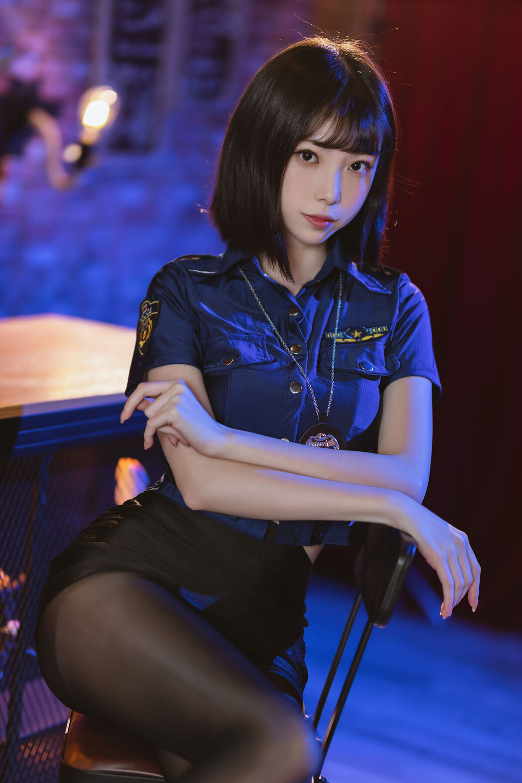 Coser@许岚lan – 黑丝女警