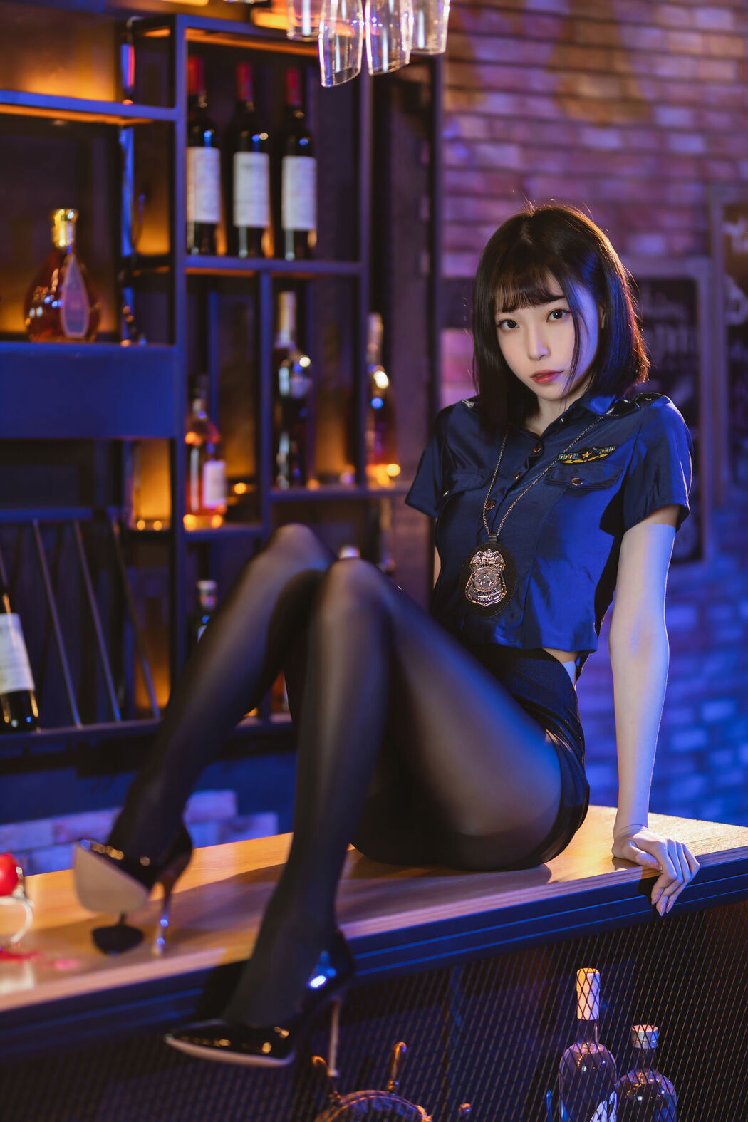 Coser@许岚lan – 黑丝女警