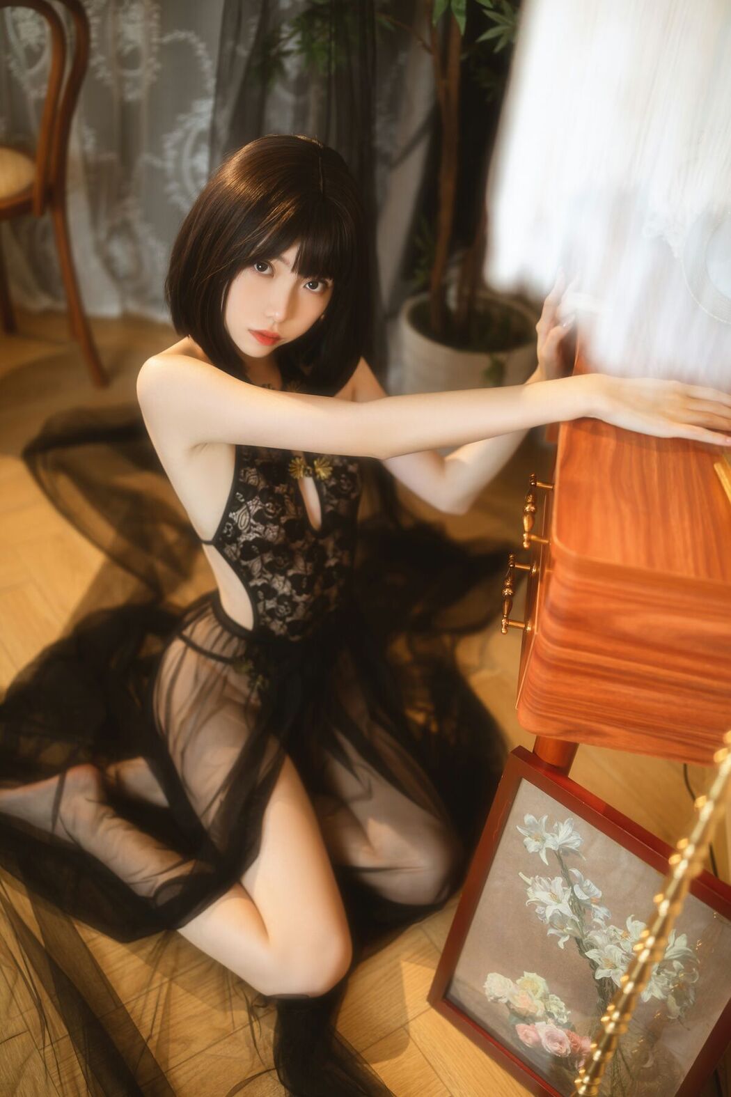 Coser@许岚lan – 纯欲黑纱