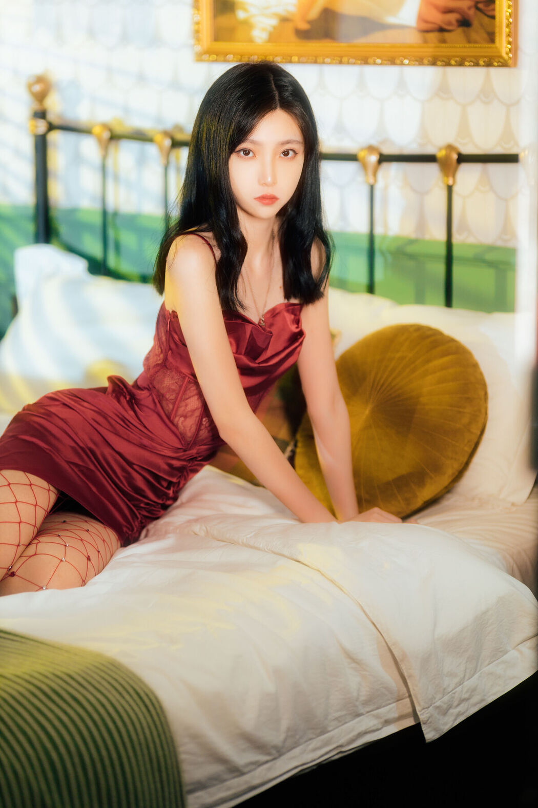 Coser@许岚lan &#8211; 网袜红裙
