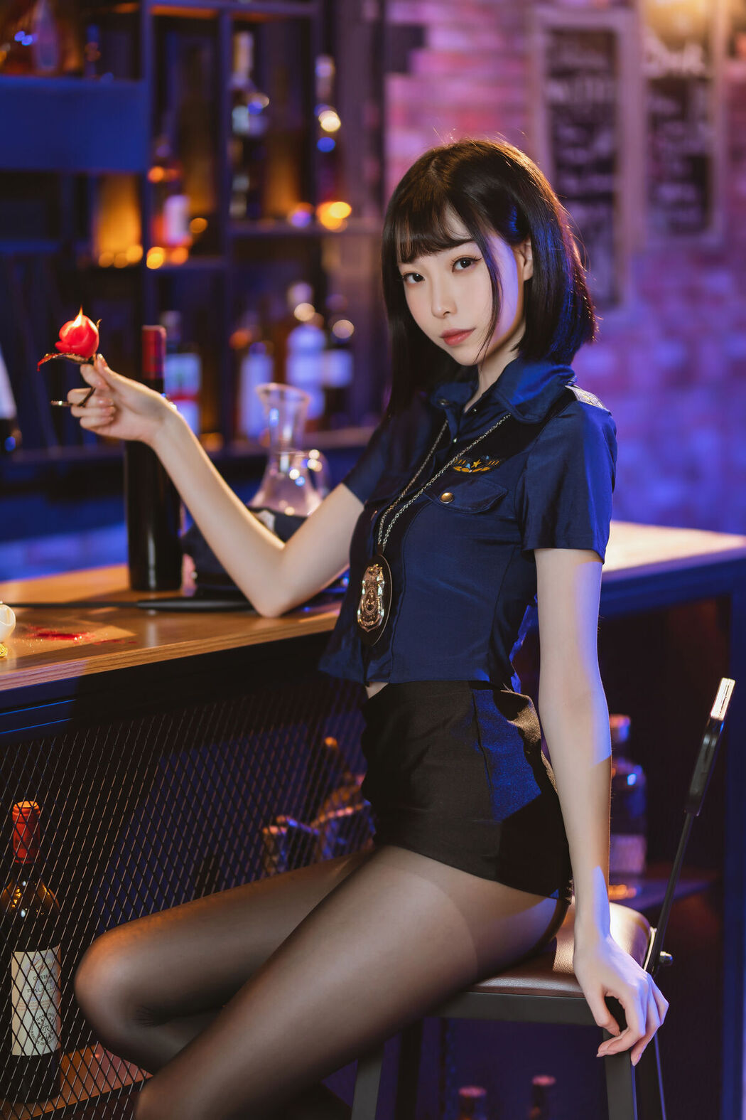 Coser@许岚lan &#8211; 黑丝女警