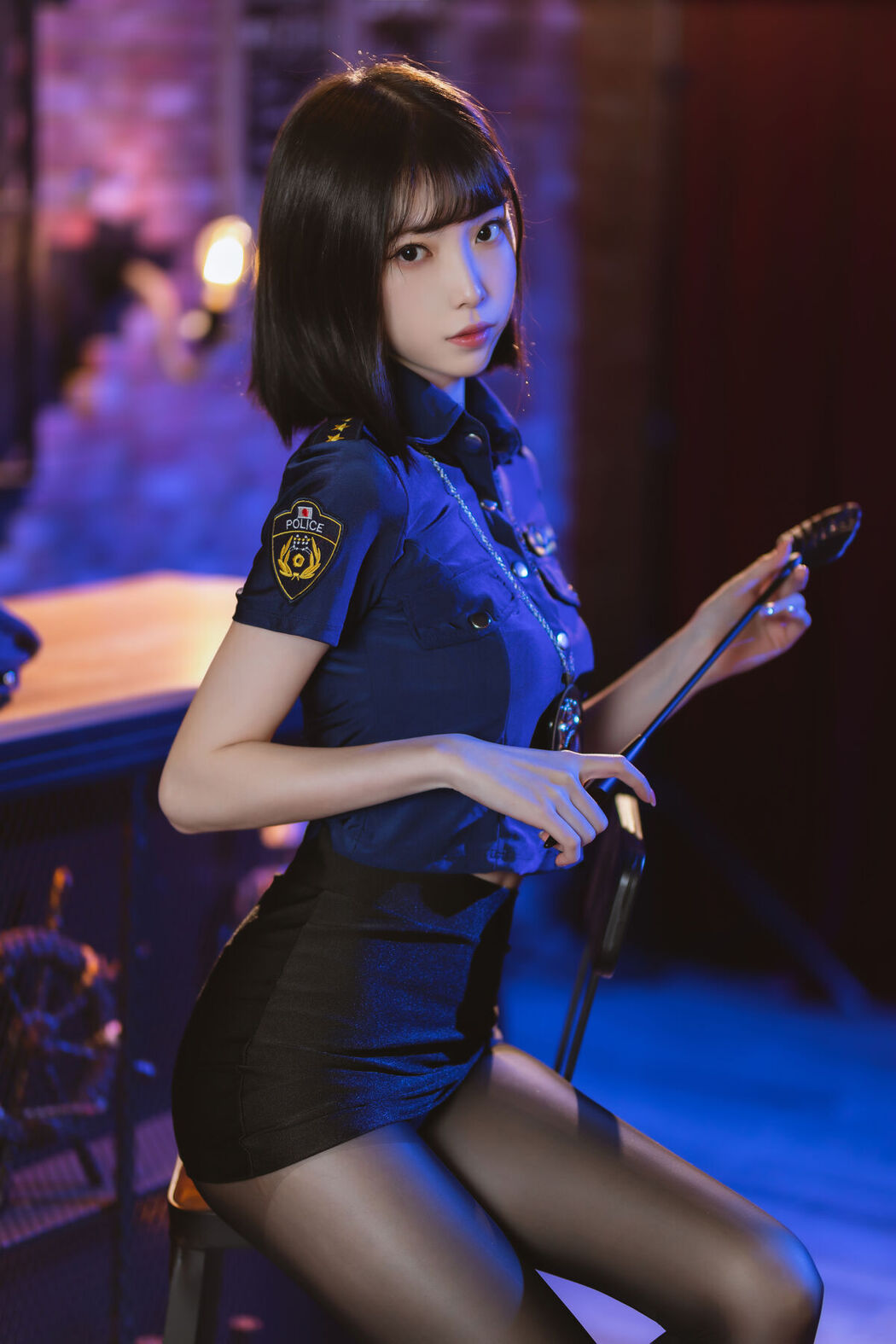 Coser@许岚lan – 黑丝女警