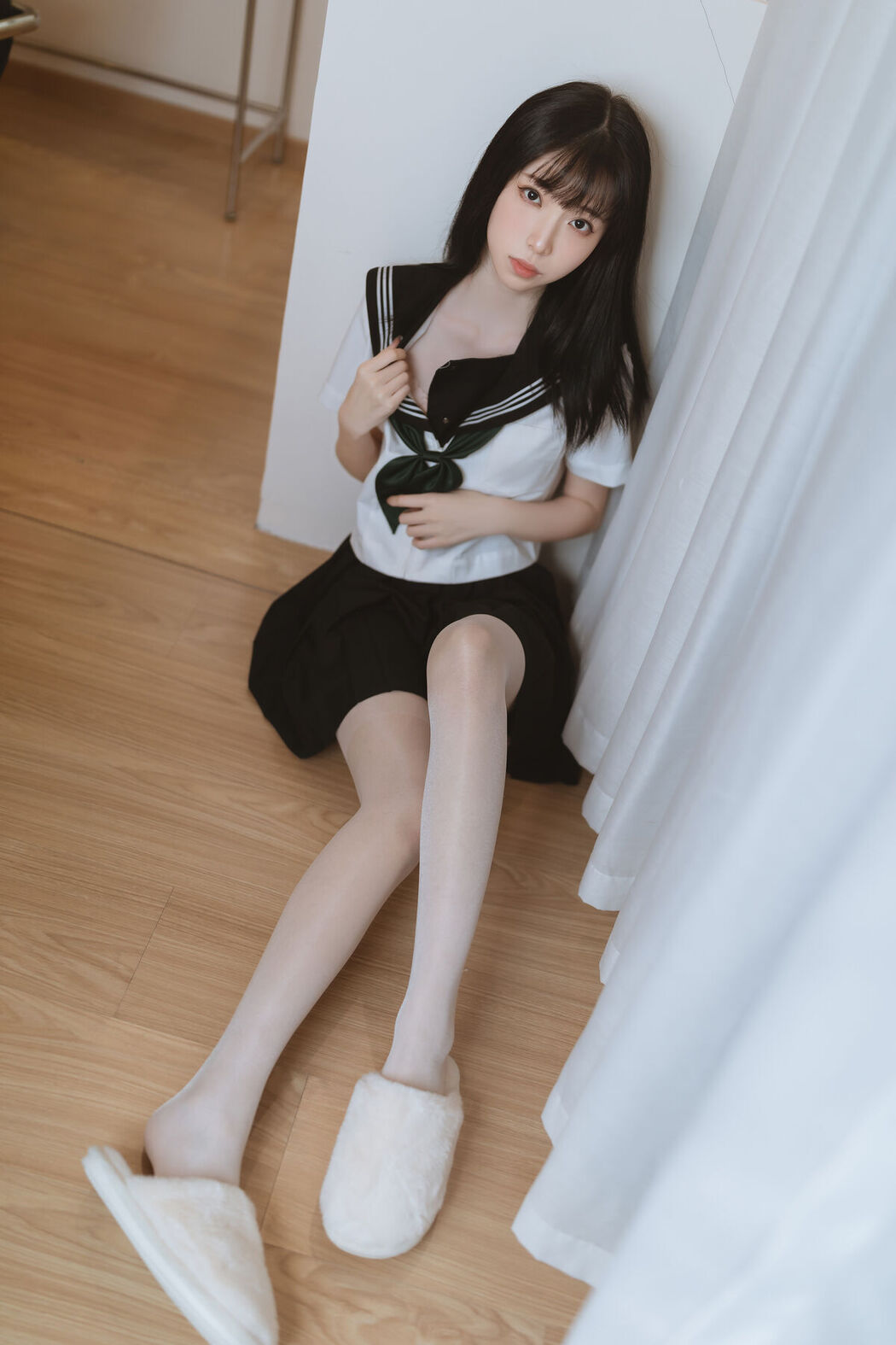 Coser@许岚lan – 白丝水手服