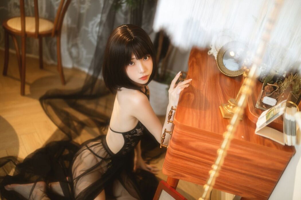 Coser@许岚lan – 纯欲黑纱