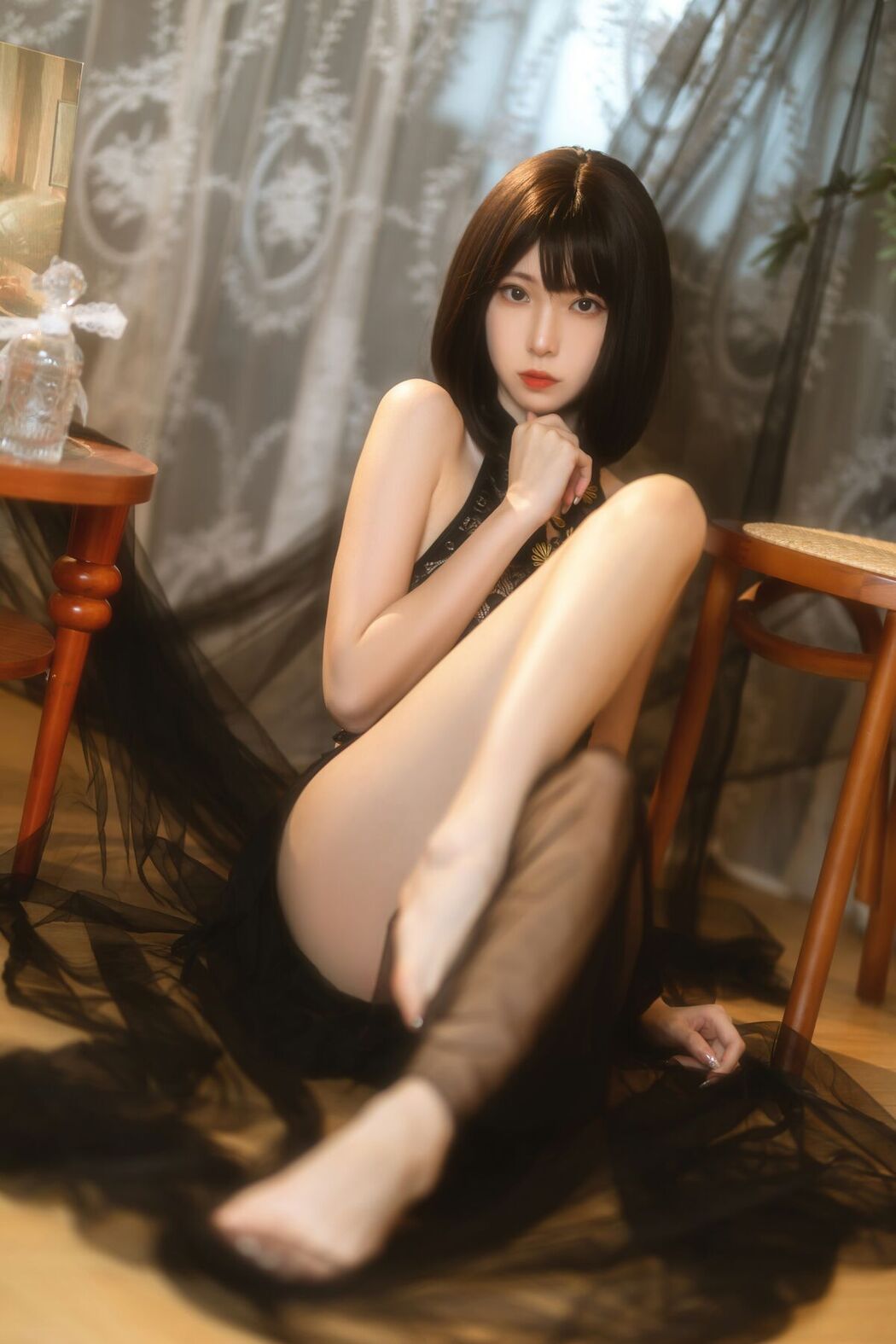 Coser@许岚lan – 纯欲黑纱