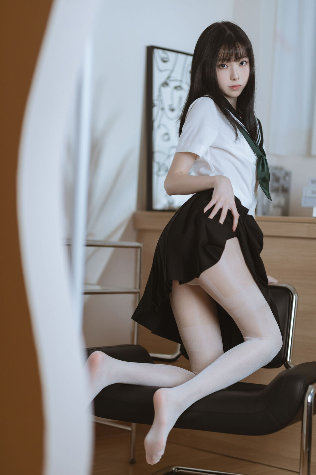Coser@许岚lan – 白丝水手服