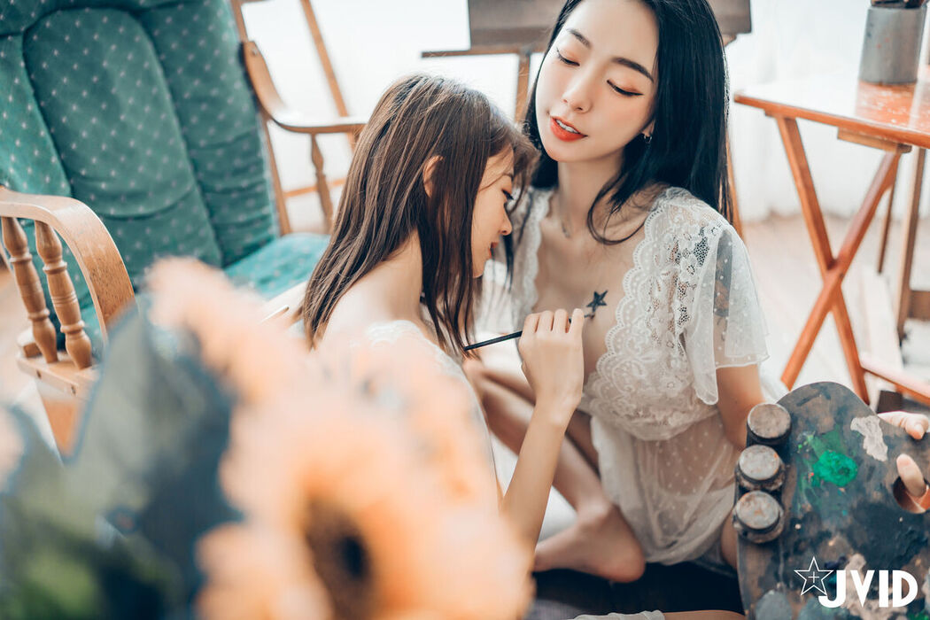 JVID Yan Yan 妍妍 Angel And Piao Piao 飘飘 – 百合花神の美少女 – 最色色嘗試 – 辰辰特別客串 色色最大突破 Part1