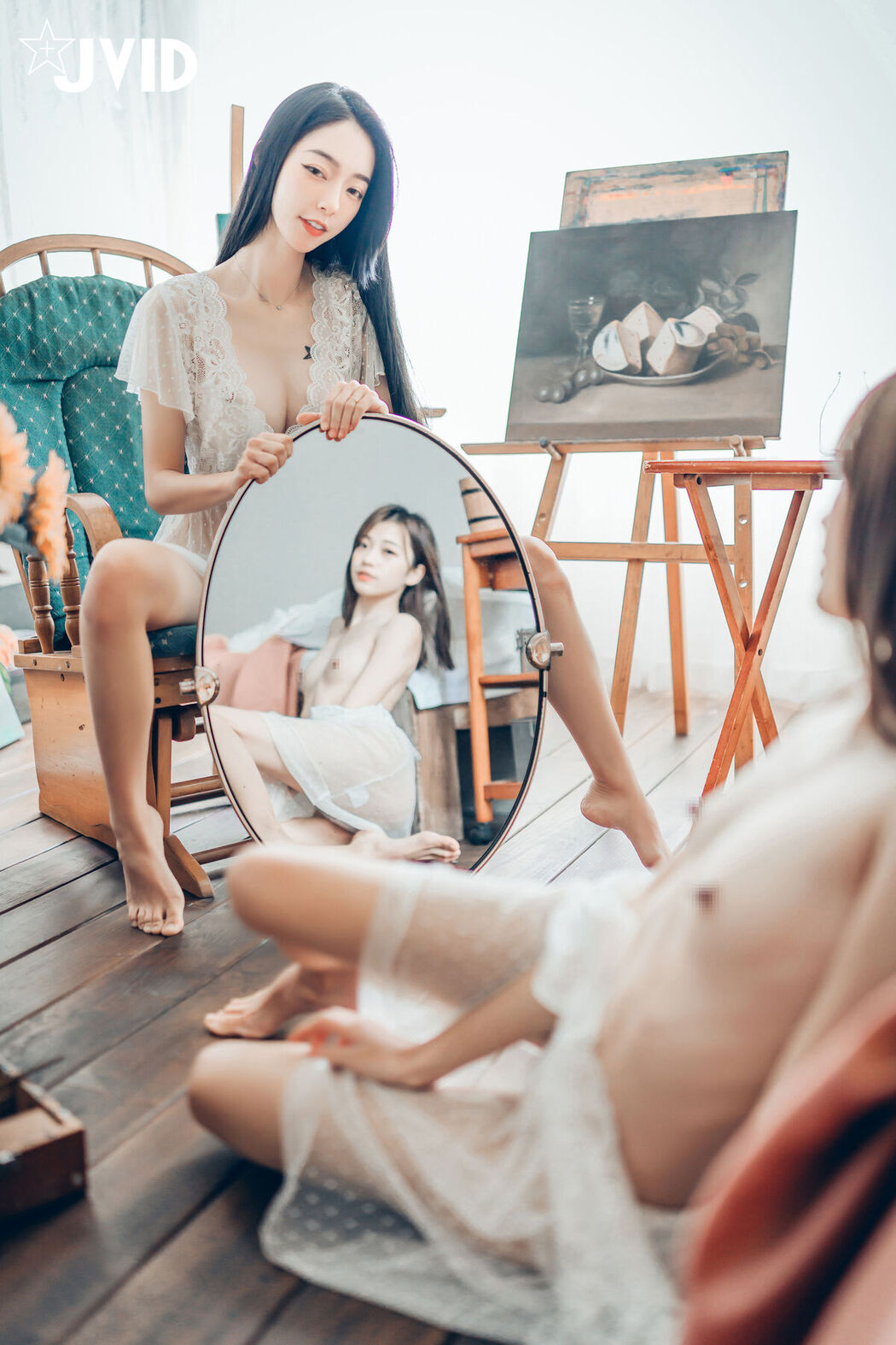 JVID Yan Yan 妍妍 Angel And Piao Piao 飘飘 – 百合花神の美少女 – 最色色嘗試 – 辰辰特別客串 色色最大突破 Part1