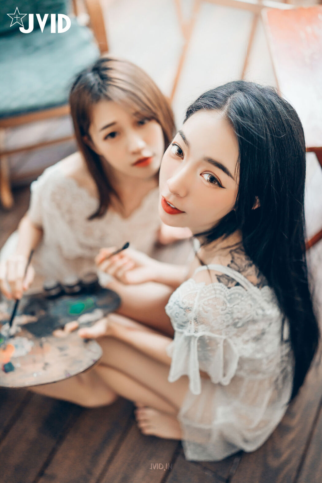 JVID Yan Yan 妍妍 Angel And Piao Piao 飘飘 – 百合花神の美少女 – 最色色嘗試 – 辰辰特別客串 色色最大突破 Part1