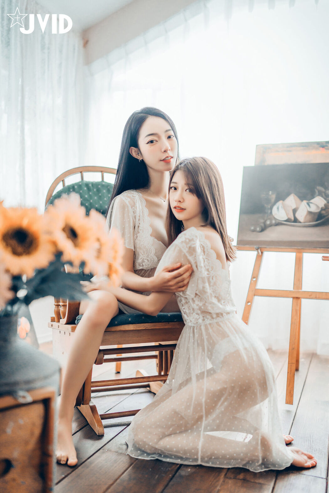JVID Yan Yan 妍妍 Angel And Piao Piao 飘飘 – 百合花神の美少女 – 最色色嘗試 – 辰辰特別客串 色色最大突破 Part1