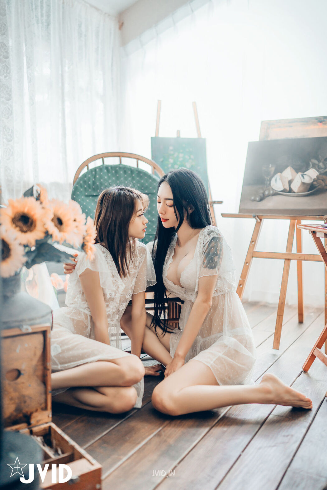 JVID Yan Yan 妍妍 Angel And Piao Piao 飘飘 – 百合花神の美少女 – 最色色嘗試 – 辰辰特別客串 色色最大突破 Part1