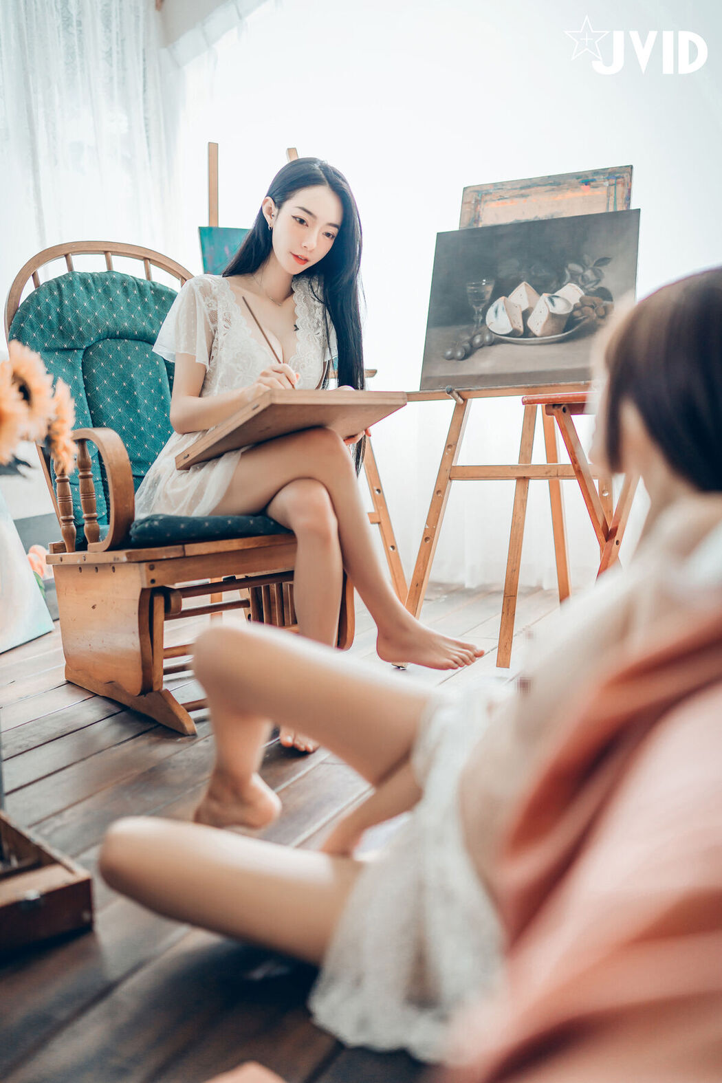 JVID Yan Yan 妍妍 Angel And Piao Piao 飘飘 – 百合花神の美少女 – 最色色嘗試 – 辰辰特別客串 色色最大突破 Part1