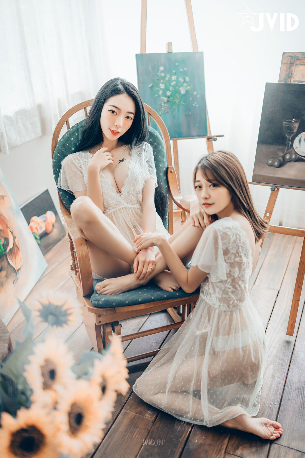 JVID Yan Yan 妍妍 Angel And Piao Piao 飘飘 – 百合花神の美少女 – 最色色嘗試 – 辰辰特別客串 色色最大突破 Part1