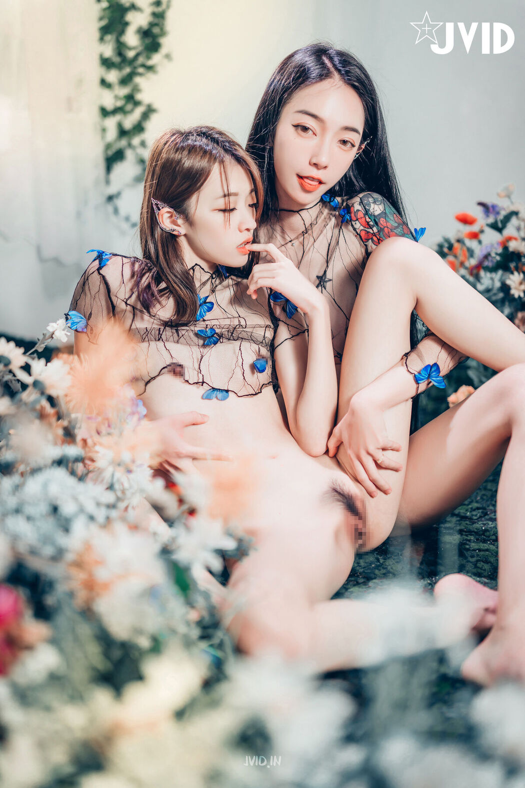 JVID Yan Yan 妍妍 Angel And Piao Piao 飘飘 – 百合花神の美少女 – 最色色嘗試 – 辰辰特別客串 色色最大突破 Part2