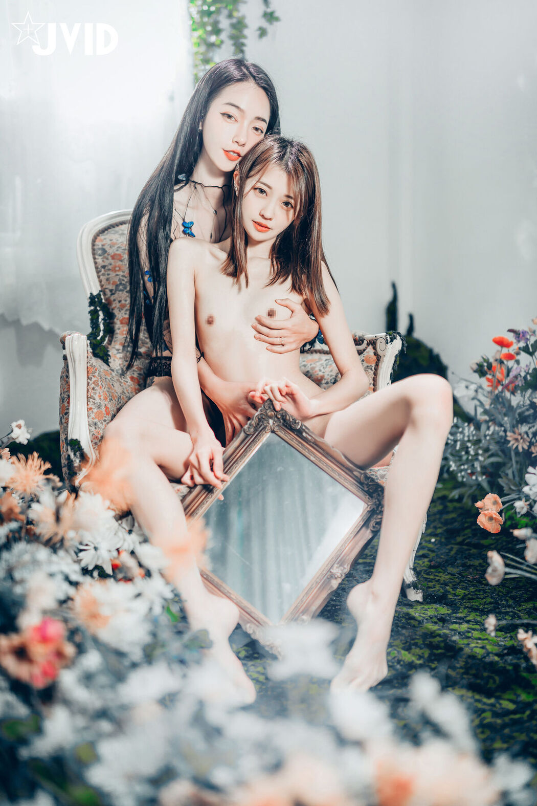 JVID Yan Yan 妍妍 Angel And Piao Piao 飘飘 – 百合花神の美少女 – 最色色嘗試 – 辰辰特別客串 色色最大突破 Part2