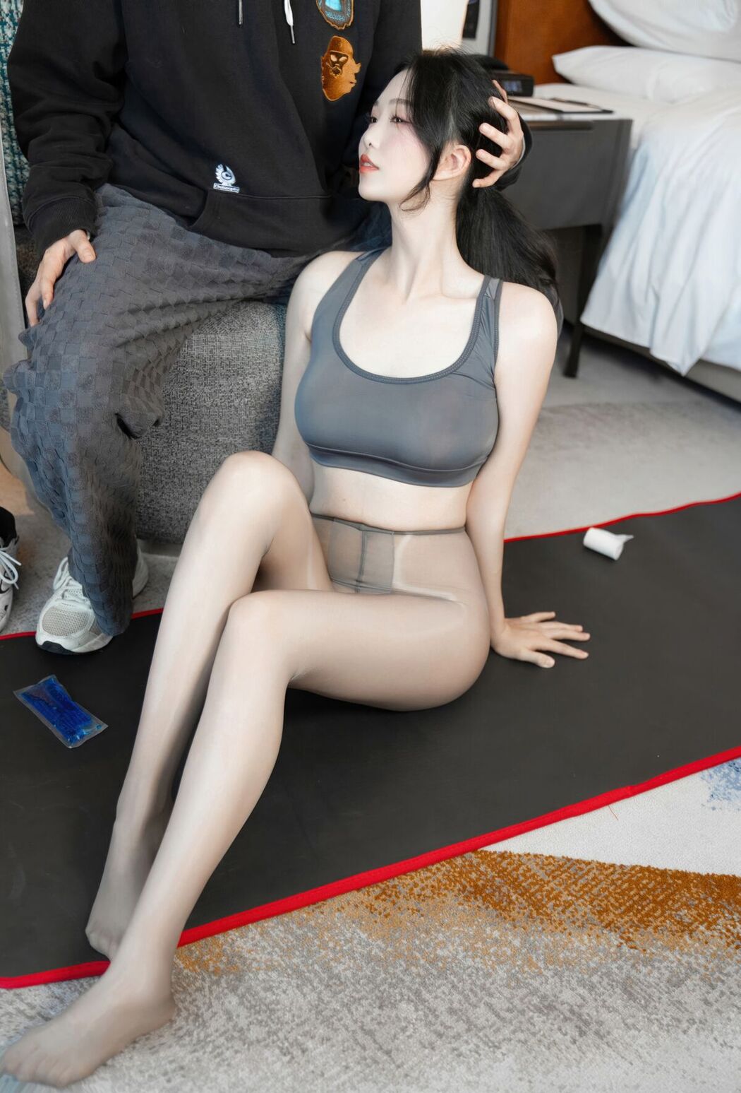 Coser@抖娘-利世 灰色瑜伽服 Part2
