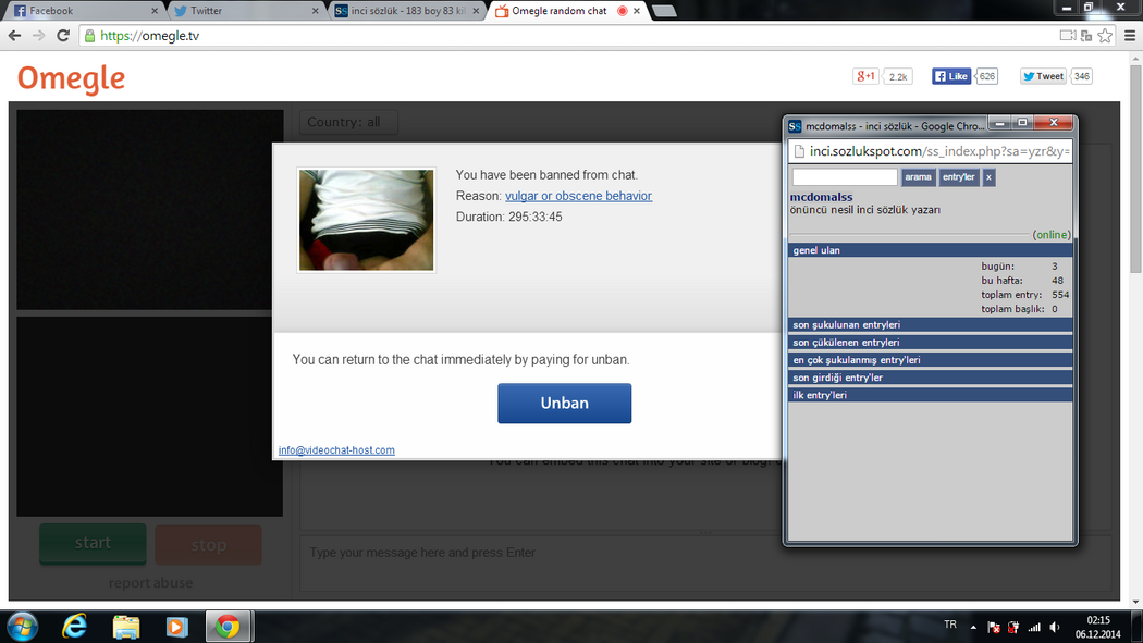 Omegle Stickam