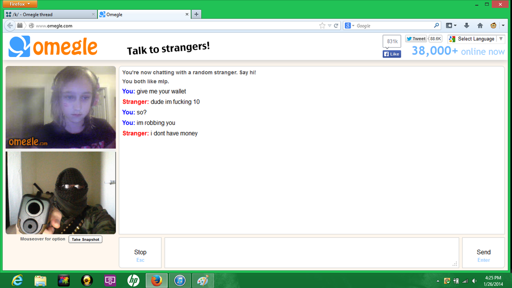 Omegle Stickam