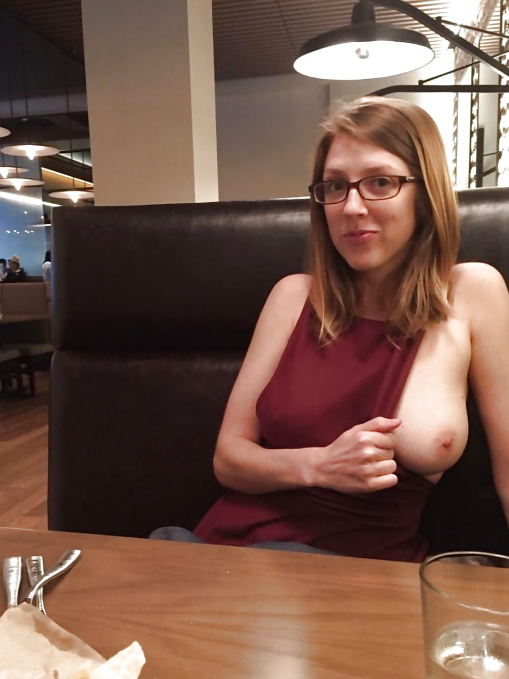 Amateur Big Tits In Public
