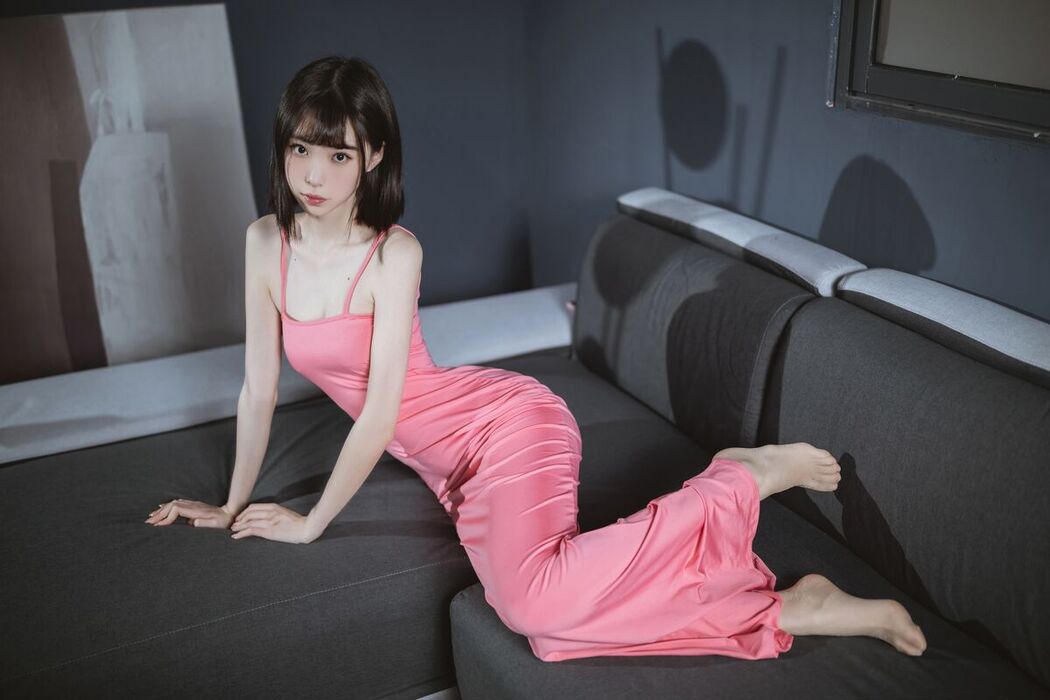 Coser@许岚LAN – 粉色长裙