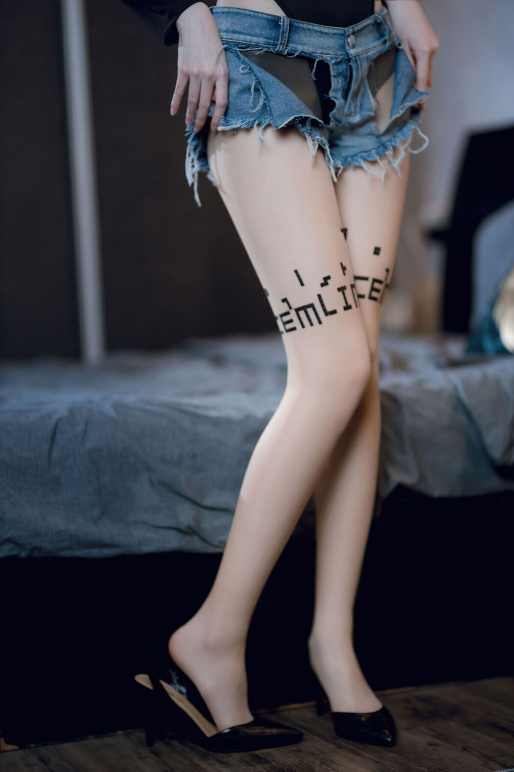 Coser@许岚LAN – 纯欲牛仔短裤2