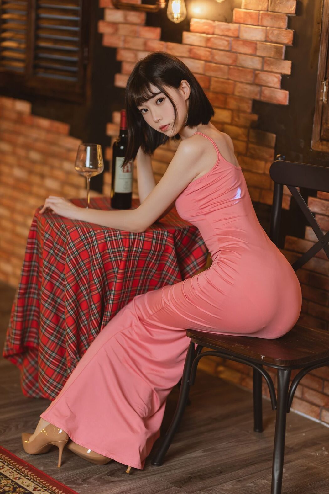 Coser@许岚LAN – 粉色长裙