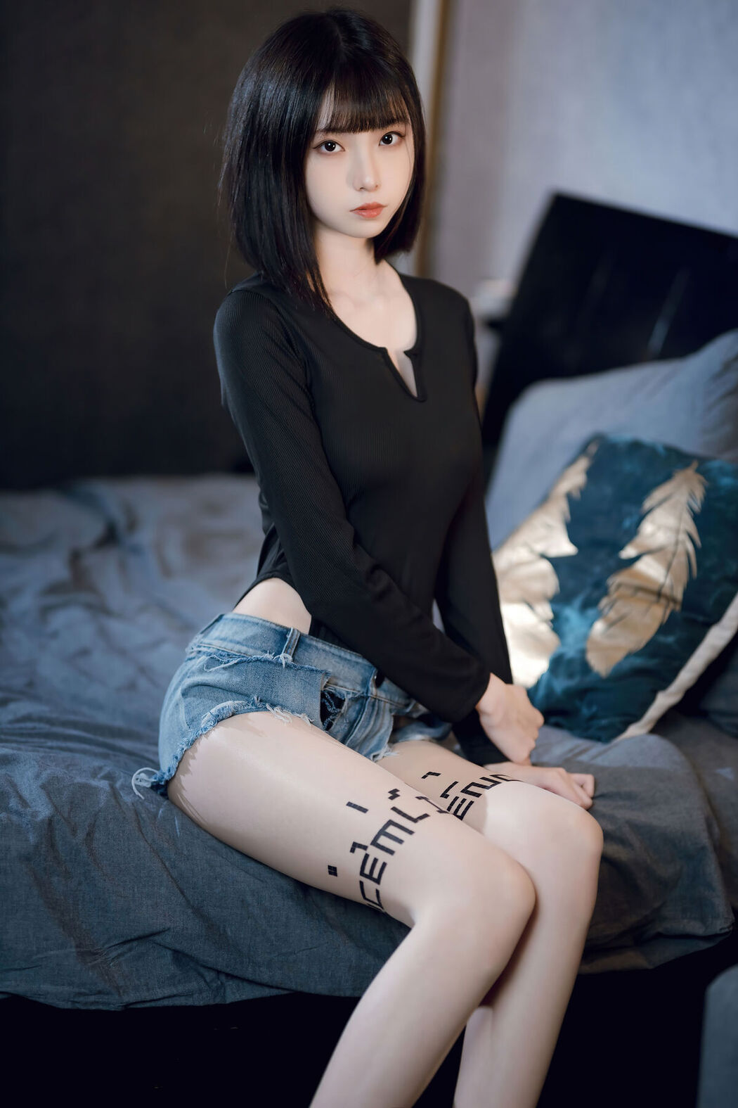Coser@许岚LAN – 纯欲牛仔短裤2