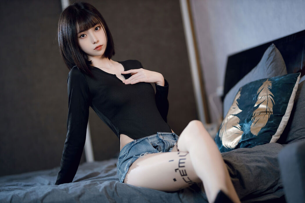 Coser@许岚LAN – 纯欲牛仔短裤2