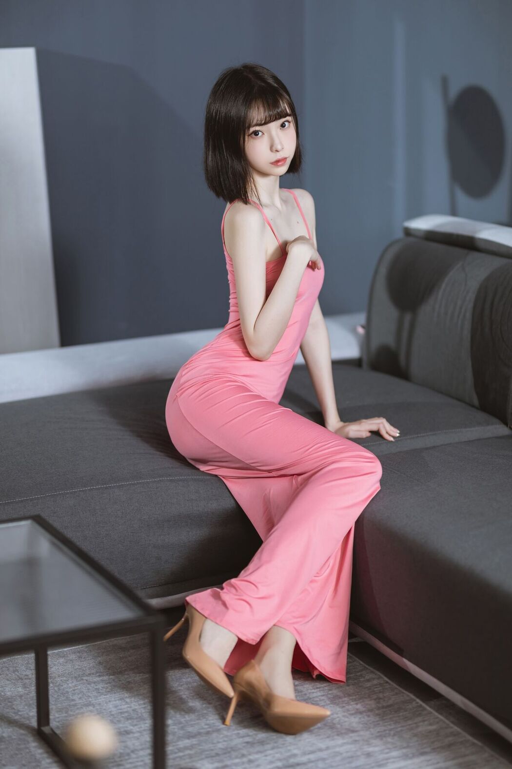 Coser@许岚LAN – 粉色长裙