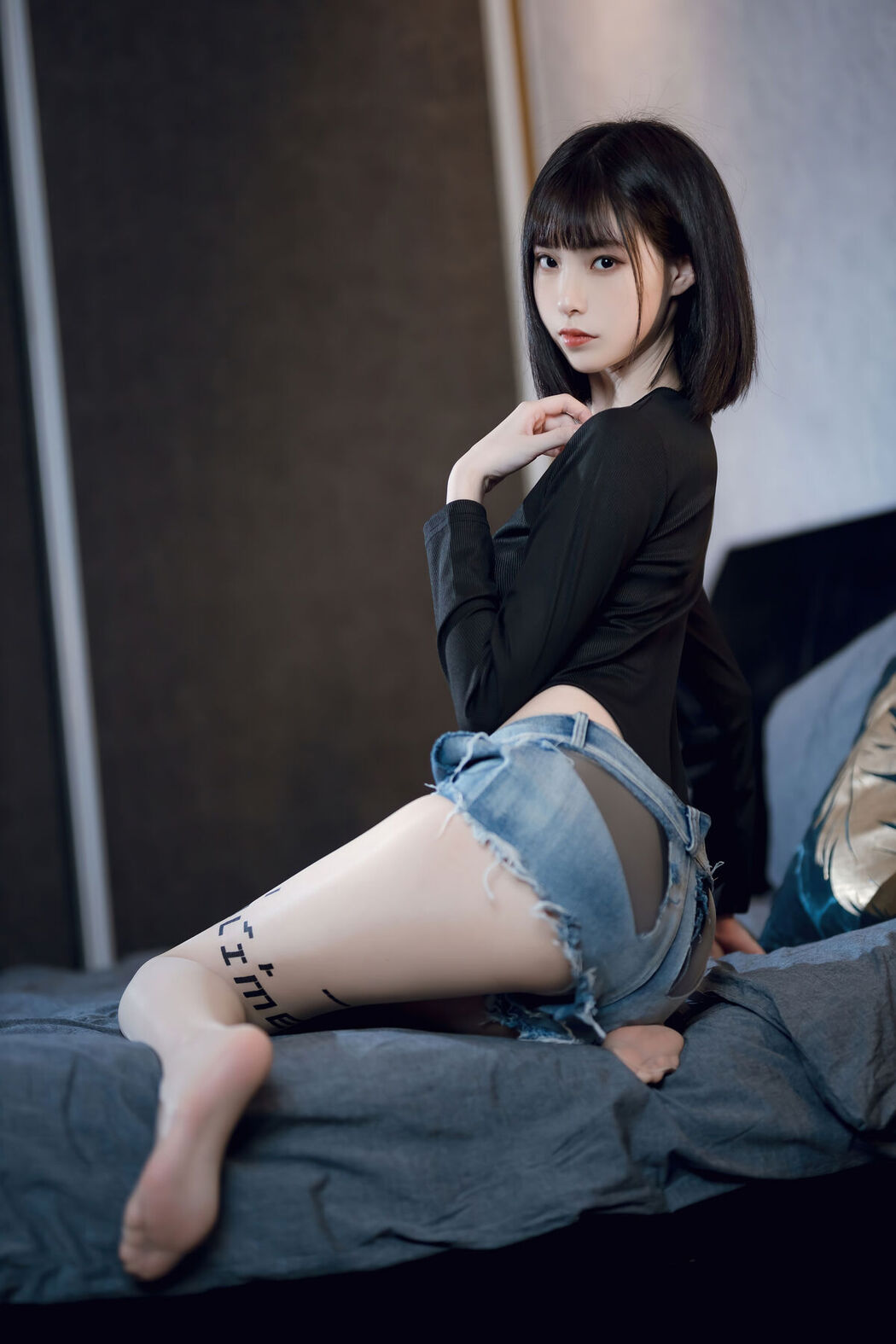 Coser@许岚LAN – 纯欲牛仔短裤2