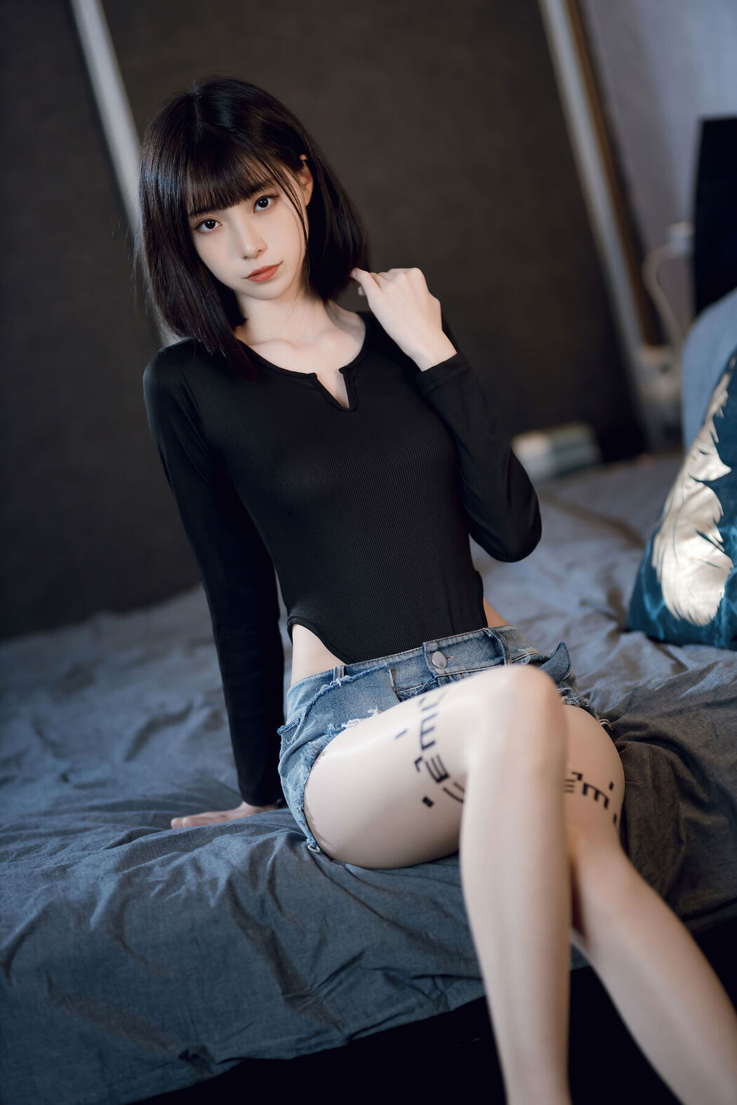 Coser@许岚LAN – 纯欲牛仔短裤2