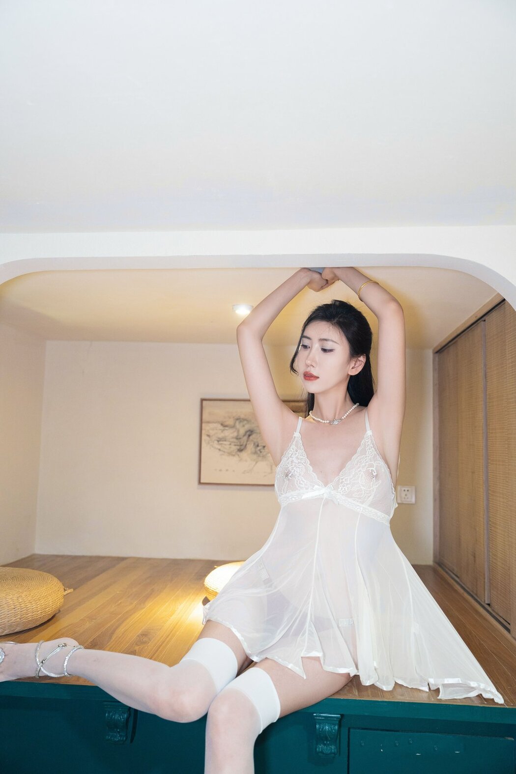 XR Uncensored Zhang Peng Peng 章芃芃 – 透明白纱裙内购版 Part1