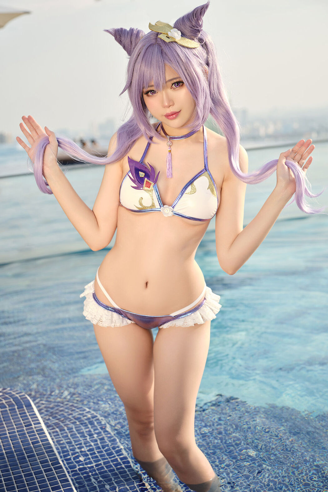Coser@ZinieQ – Keqing Bikini Cover Photo
