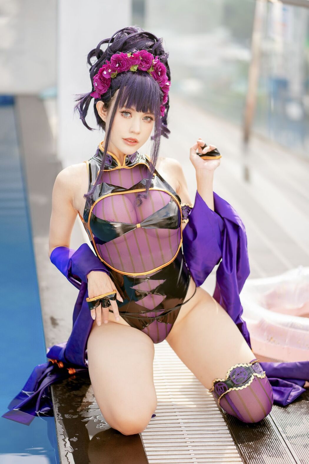 Coser@PingPing – 紫式部泳装