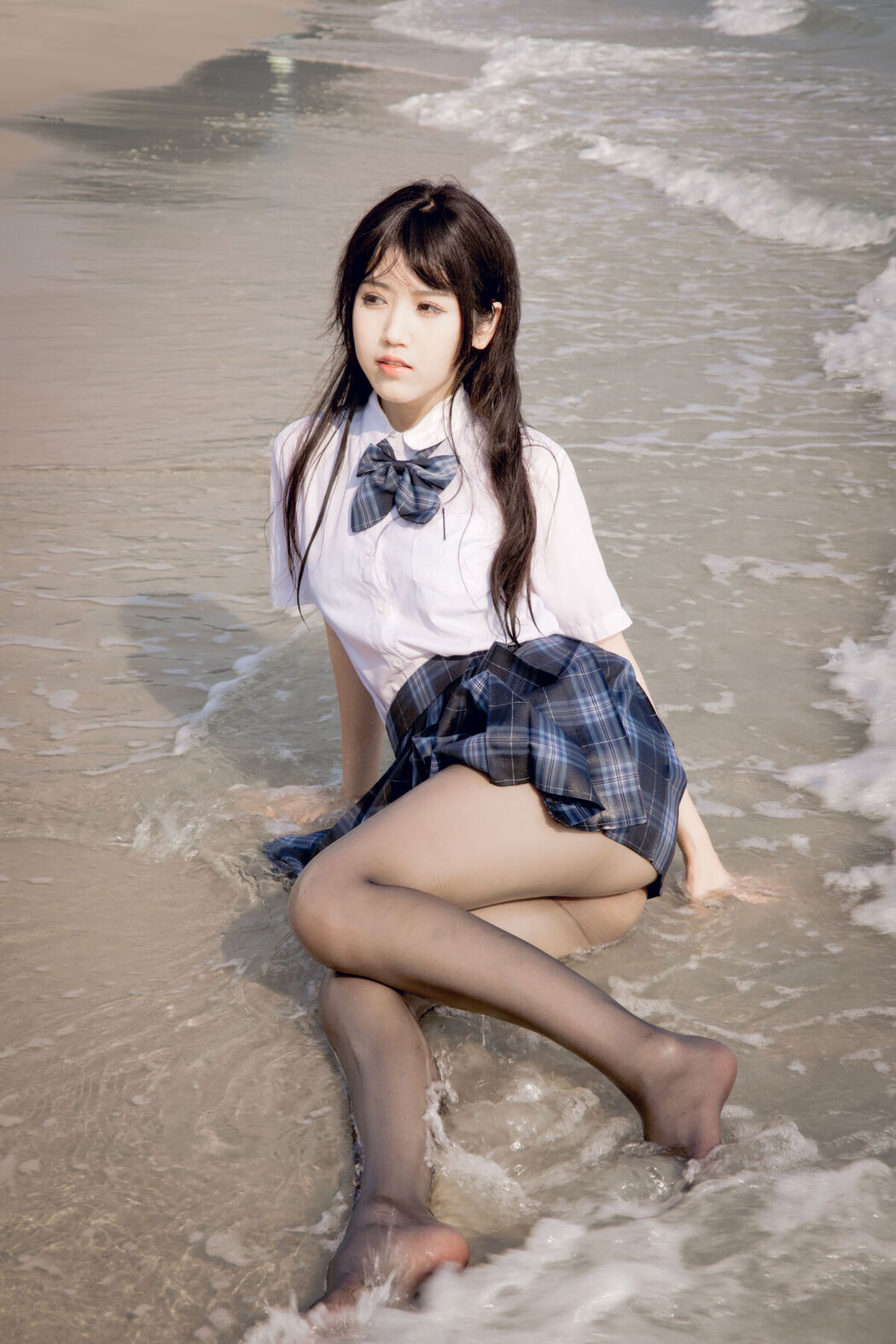 Coser@不呆猫 – 泳衣JK学妹