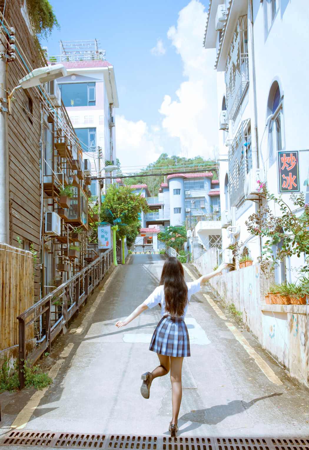 Coser@不呆猫 – 泳衣JK学妹