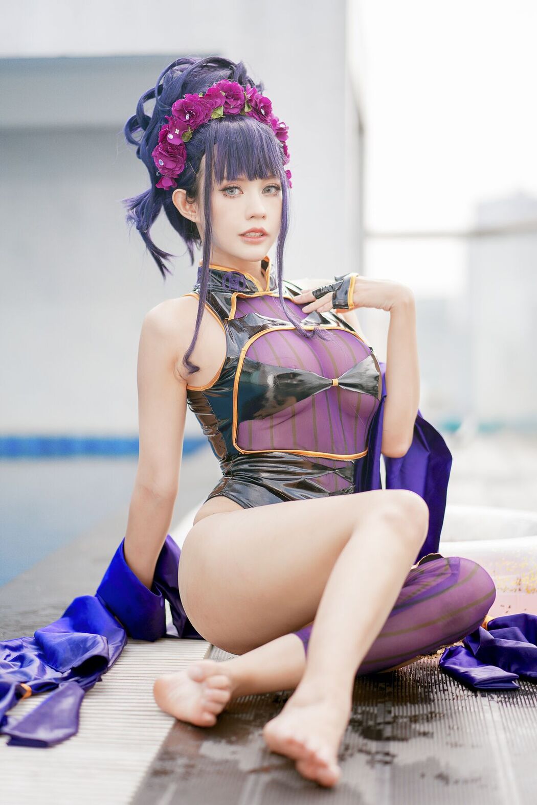 Coser@PingPing – 紫式部泳装