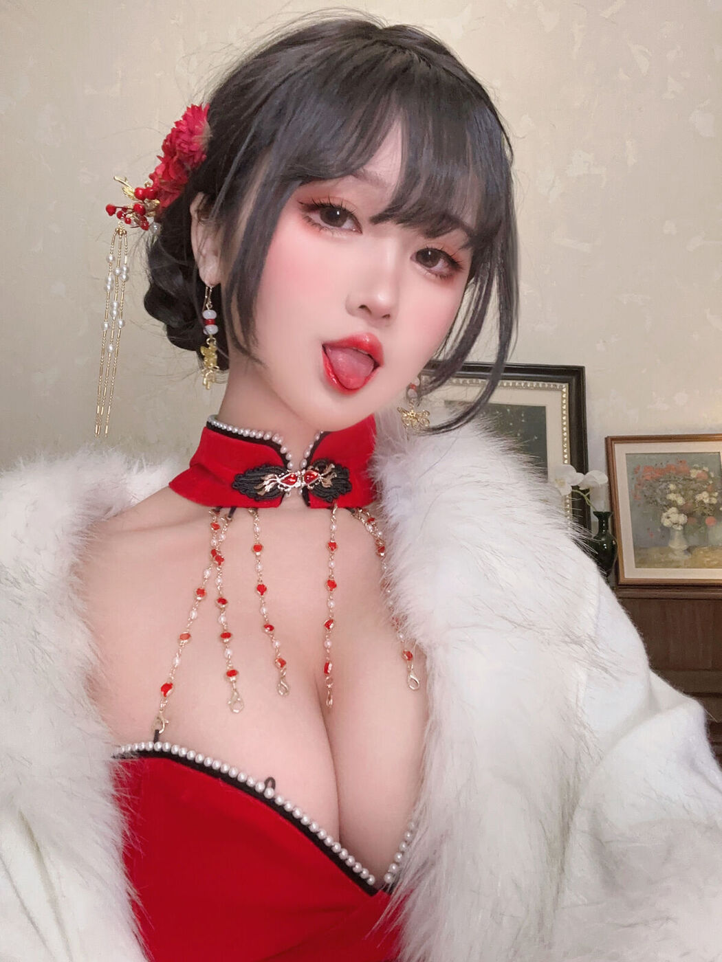 Coser@三度_69 – 红丝绒旗袍