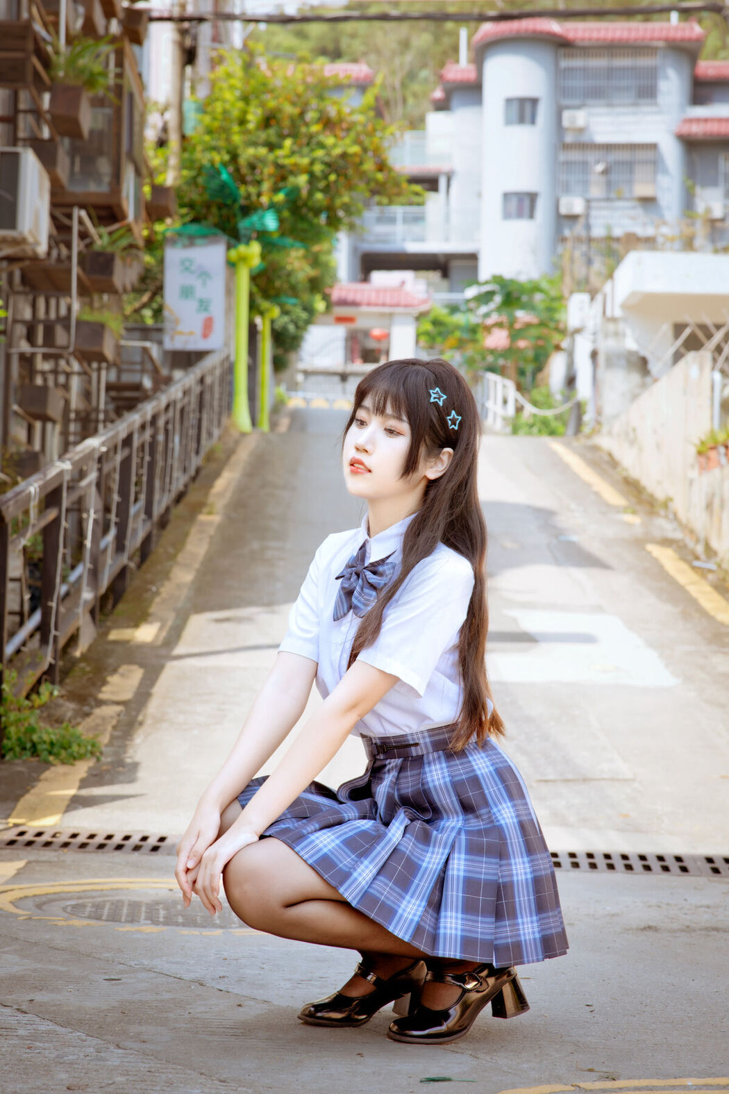 Coser@不呆猫 – 泳衣JK学妹