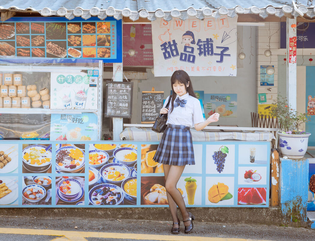 Coser@不呆猫 – 泳衣JK学妹