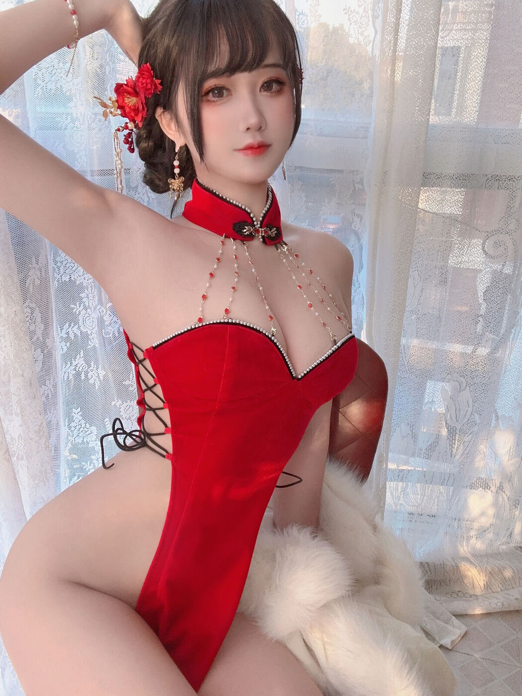 Coser@三度_69 – 红丝绒旗袍