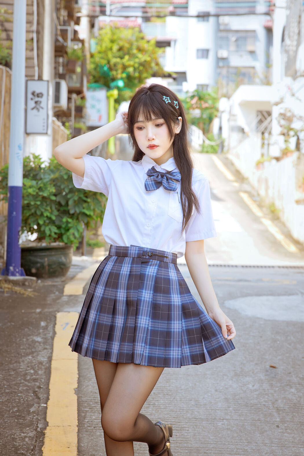 Coser@不呆猫 – 泳衣JK学妹