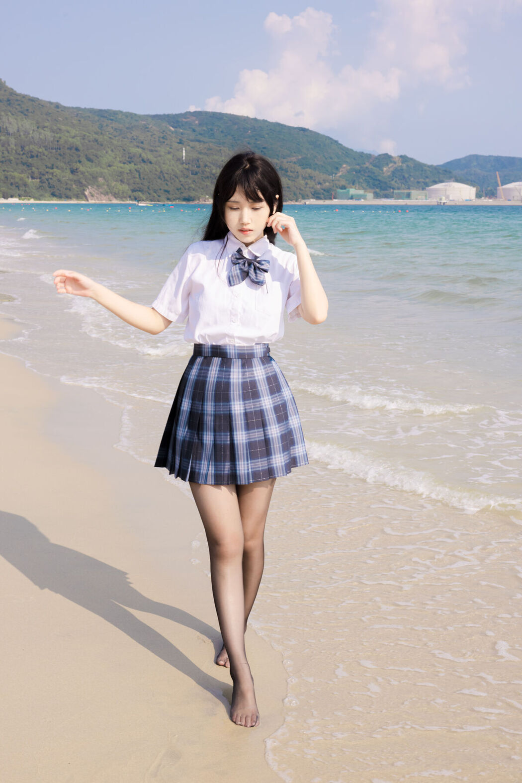 Coser@不呆猫 – 泳衣JK学妹