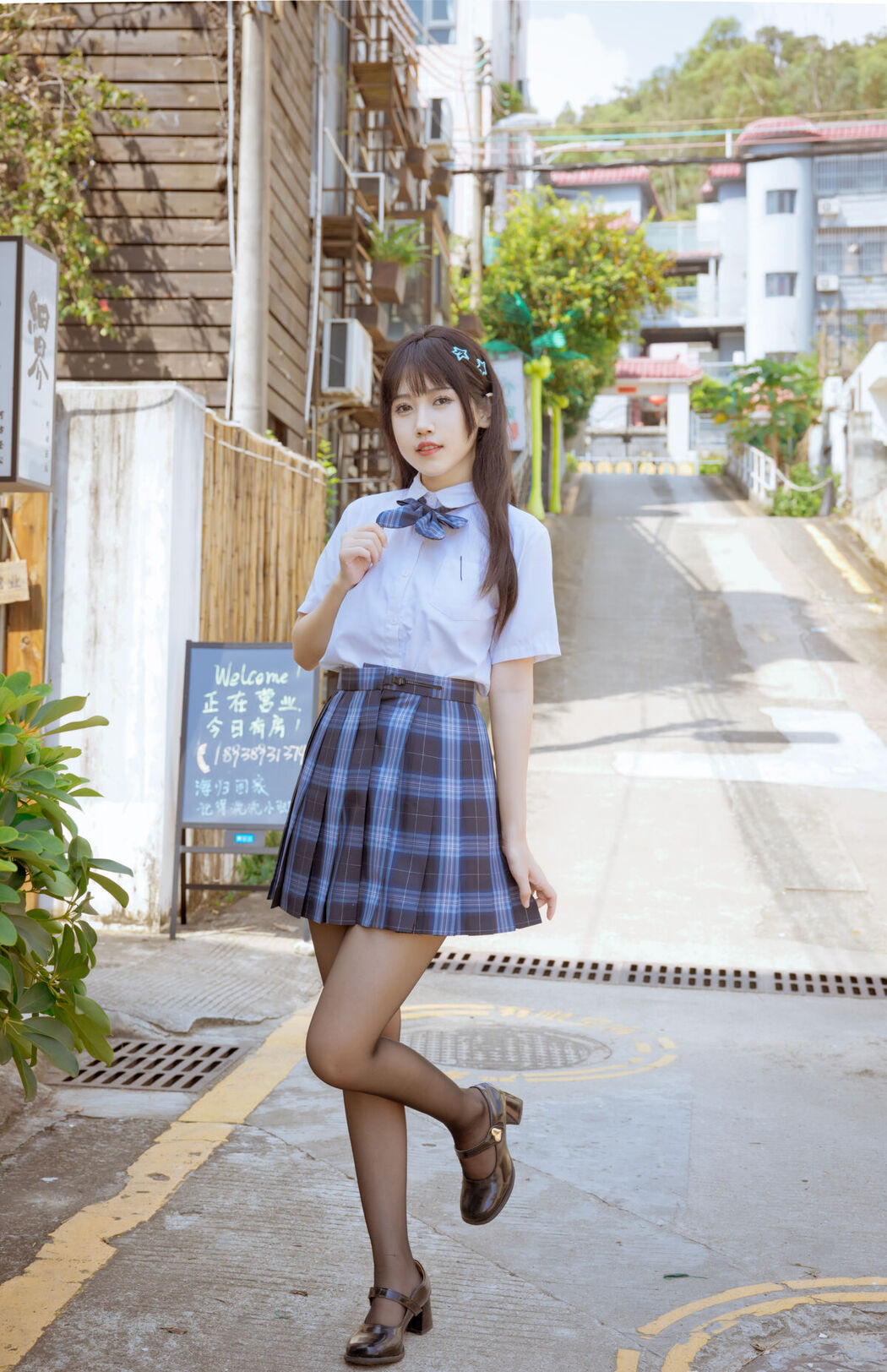 Coser@不呆猫 – 泳衣JK学妹
